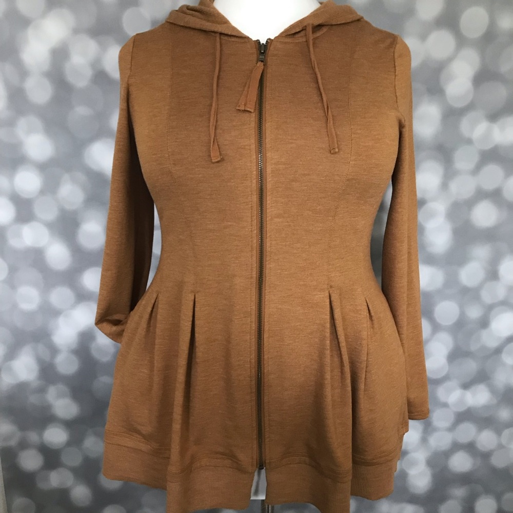 Logo Lounge by Lori Goldstein Peplum Hoodie